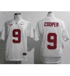 Alabama Crimson Tide 9 Amari Cooper White 2012 SEC Patch College Football NCAA Jerseys