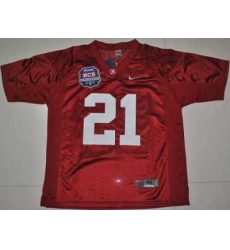 Crimson Tide #21 Dre Kirkpatrick Red 2012 BCS Championship Patch Embroidered NCAA Jersey