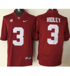 Men Alabama Crimson Tide #3 Calvin Ridley Red Stitched NCAA Jersey