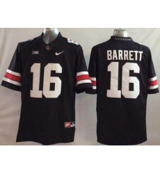 Youth NCAA Buckeyes #16 J. T. Barrett Black Stitched Jersey