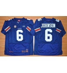 Auburn Tigers #6 Jeremy Johnson Blue Stitched NCAA Jersey