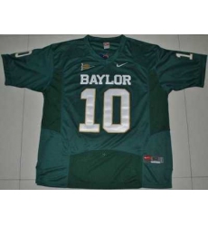 Bears #10 Robert Griffin III Green Embroidered NCAA Jersey