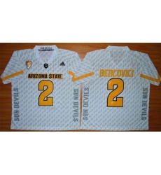 Arizona State Sun Devils #2 Mike Bercovici White New Stitched NCAA Jersey