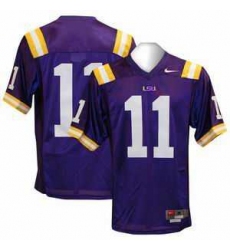 NCAA LOUISIANA STATE LSU TIGERS 11 SEWN Jersey