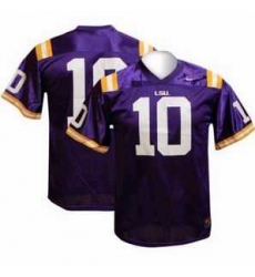 NCAA LSU LOUISIANA STATE TIGERS 10 Joseph Addai Purple jerseys