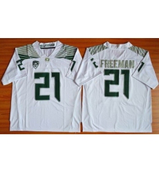 Oregon Ducks #21 Royce Freeman White Limited Stitched NCAA Jersey