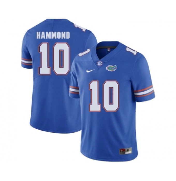 Florida Gators 10 Josh Hammond Blue College Football Jersey