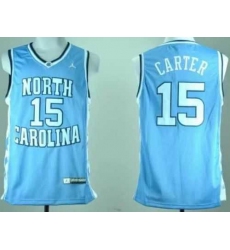 North Carolina #15 Vince Carter Blue Stitched NCAA Jersey