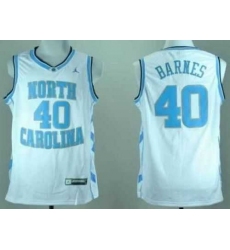 North Carolina #40 Harrison Barnes White Stitched NCAA Jersey