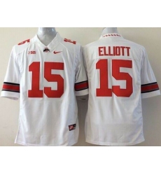 Ohio State Buckeyes #15 Ezekiel Elliott White Limited Stitched NCAA Jersey