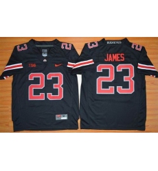 Ohio State Buckeyes #23 Lebron James Black(Red No.) Limited Stitched Youth NCAA Jersey