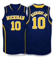 Adidas Michigan Wolverines Tim Hardaway Jr. 10 Basketball Authentic Jerseys - Navy Blue