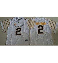 Oregon Ducks #2 Mighty Oregon White Webfoots 100th Rose Bowl Game Elite Stitched NCAA Jersey