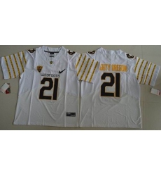 Oregon Ducks #21 Mighty Oregon White Webfoots 100th Rose Bowl Game Elite Stitched NCAA Jersey