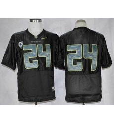 Oregon Ducks #24 Thomas Tyner Black Combat Stitched NCAA Jersey