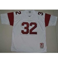 Trojans #32 O.J. Simpson White Embroidered NCAA Jersey