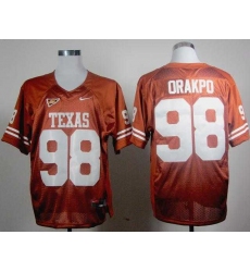 Longhorns Brian Orakpo 98 Burnt Orange Embroidered NCAA Jerseys