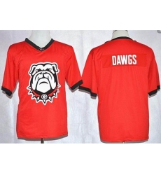 Bulldogs Dawgs Red Pride Fashion Stitched NCAA Jersey