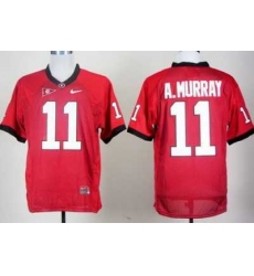 Georgia Bulldogs 11 Aaron Murray Red College Football NCAA Jerseys