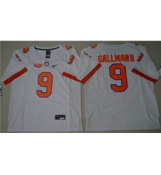 Clemson Tigers #9 Wayne Gallman II White Limited Stitched NCAA Jersey