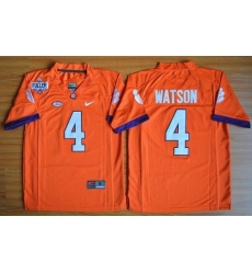 Youth Clemson Tigers #4 Deshaun Watson Orange 1975-1978 Fuller Stitched NCAA Jersey