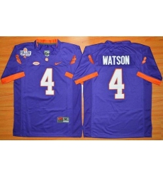 Youth Clemson Tigers #4 Deshaun Watson Purple 1975-1978 Fuller Stitched NCAA Jersey