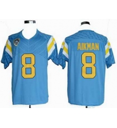 Ncaa UCLA Bruins 8# Troy Aikman blue jerseys