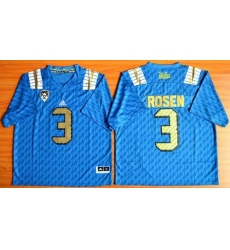 UCLA Bruins #3 Josh Rosen Blue PAC-12 Patch Stitched NCAA Jersey