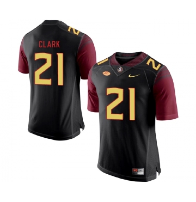 Florida State Seminoles 21 Corey Clark Black College Football Jersey