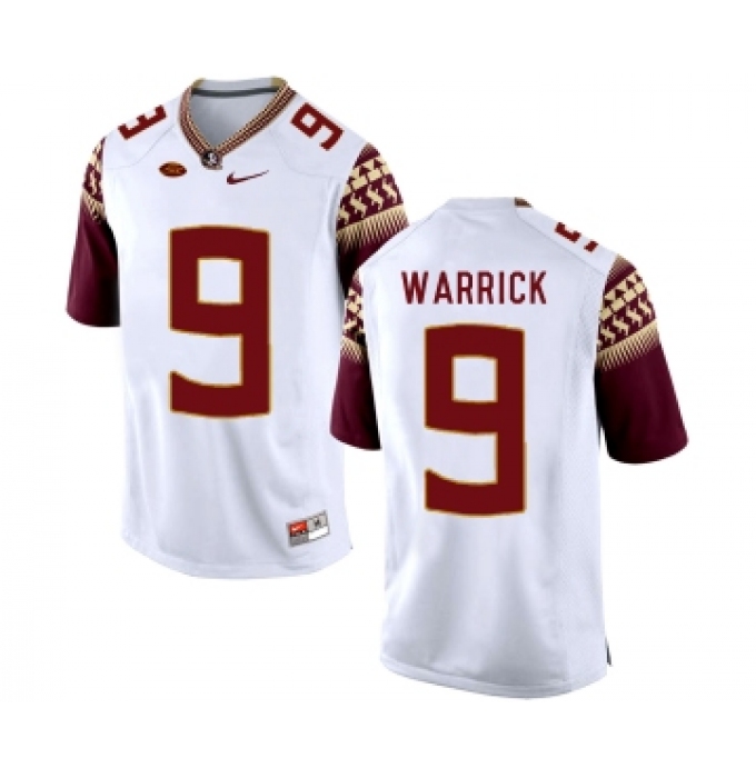 Florida State Seminoles 9 Peter Warrick White College Football Jersey