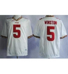 Florida State Seminoles FSU 5 Jameis Winston White NCAA Jerseys