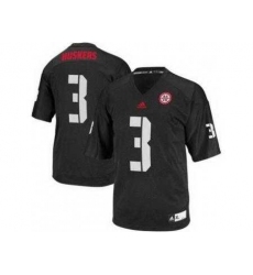 Nebraska Cornhuskers 3 Taylor Martinez Black College Football NCAA Jerseys