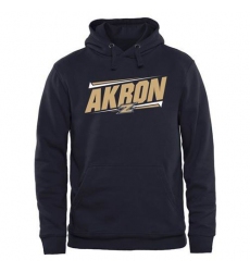 Akron Zips Navy Double Bar Pullover Hoodie