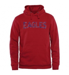 American Eagles Red Classic Wordmark Pullover Hoodie