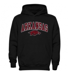 Arkansas Razorbacks Black Midsized Pullover Hoodie