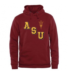 Arizona State Sun Devils Maroon Acronym Pullover Hoodie