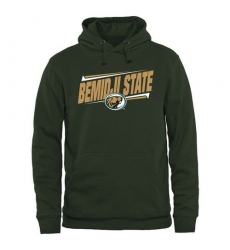 Bemidji State Beavers Green Double Bar Pullover Hoodie