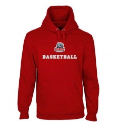 Belmont Bruins Red Custom Sport Logo Applique Pullover Hoodie