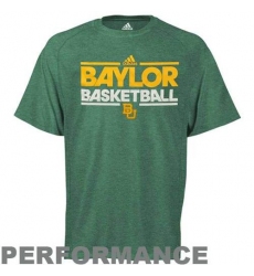 Adidas Baylor Bears On-Court Practice Performance T-Shirt Green