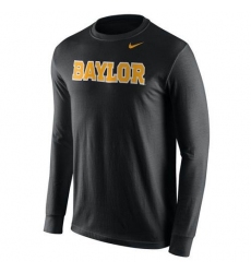 Baylor Bears Nike Wordmark Long Sleeves T-Shirt Navy