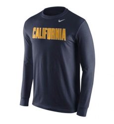 Cal Bears Nike Wordmark Long Sleeves T-Shirt Navy