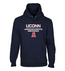 UConn Huskies Navy Blue Modern Slant Pullover Hoodie