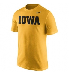 Iowa Hawkeyes Nike Wordmark T-Shirt Gold