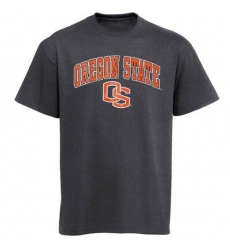 Oregon State Beavers Arch Over Logo T-Shirt Charcoal