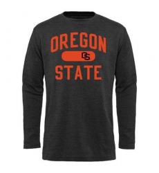 Oregon State Beavers Straight Out Long Sleeves Thermal T-Shirt Blue