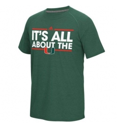 Miami Hurricanes Adidas Dassler Local Ultimate climalite T-Shirt Green