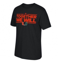 Miami Hurricanes Adidas Together We Will T-Shirt Navy