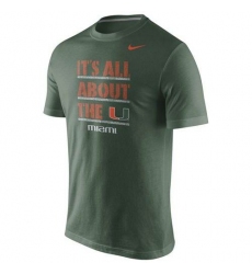 Miami Hurricanes Nike Game Day Crew T-Shirt Green