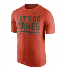 Miami Hurricanes Nike Local Verbiage Dri-FIT Legend T-Shirt Orange