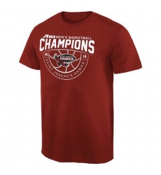 Saint Joseph's Hawks 2016 Atlantic 10 Men's Basketball Conference Champions T-Shirt Cardinal